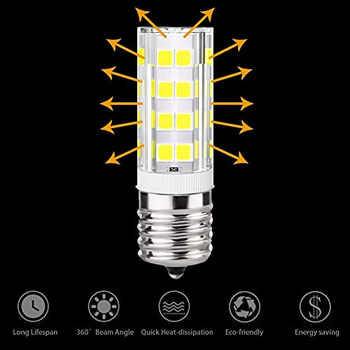 KINDEEP Ceramic E17 LED Bulb for Microwave Oven Appliance, 40W Halogen