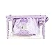BlueSpace 9pcs Makeup Bag Clear Cosmetic Bag for Women Men Portable Zippered Travel Toiletry Pouch Set Waterproof Organizer Bags for Vacation Bathroom(Pink Turquoise Purple)