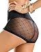 Leonisa Women's Vintage Interlace Control Short Panty, Black, M
