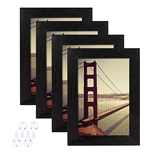 BAIJIALI 4x6 Black Picture Frame Set