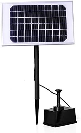 MCTech 2W/5W Brush-less Solar Pump Solar Fountain Pond Pump Fountain Pump for Garden Ponds