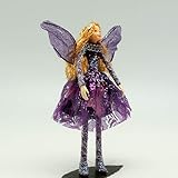 Tassie Design Handmade Purple GEM Fairy Doll - with Wings and Jewels