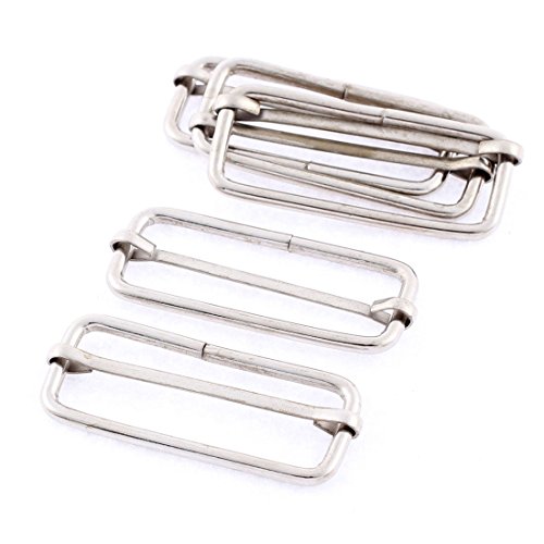 uxcell Dungaree Trousers Sliding Bar Tri Glide Buckles 38mm Strap Width 5Pcs
