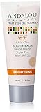 Andalou Naturals Brightening SPF 30 All In One Beauty Balm, Sheer Tint, 2 Ounce