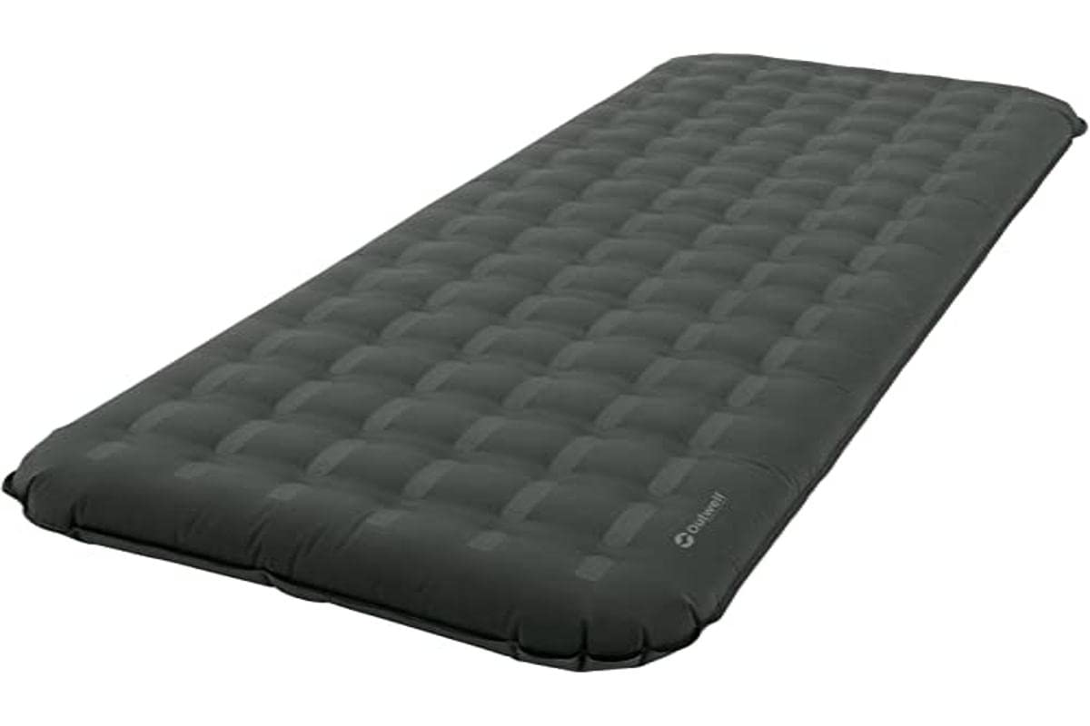Outwell Flow Airbed Single 200 x 80 x 20 cm, Black, Grey