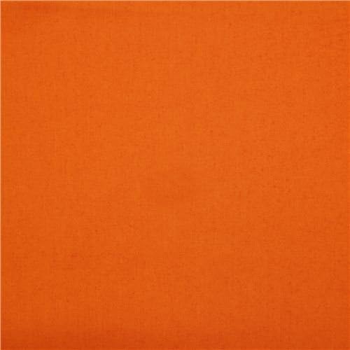 solid orange birch organic fabric from the USA (per 0.5 yard multiples)