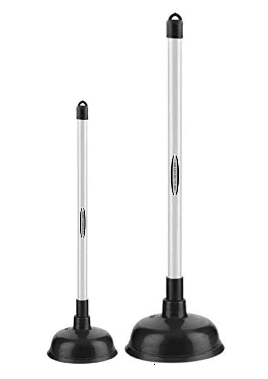 T&B ® 2 x Drain Plunger Set - Toilet Plunger with Strong Suction Performance - Plumbers Plunger is Easy to Maintain - Plumbing Plunger Made from Strong Rubber