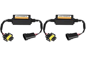 Aramox LED Headlight Decoder, H8 H9 H11 C12 Error Free Headlight Fog Lamp Anti Flicker Flash Error Canceler H11 Canbus