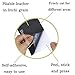 Beaulegan Leather Repair Patch - Self-Adhesive for Sofa Car Seats and Bags, 8 Inch by 4 Inch, Litchi Grain & Grey
