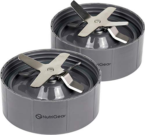 NUTRiBULLET Extractor Blade Replacement by NutriGear (Pack of 2) | NutriBullet Replacement Parts & Accessories | Fits NutriBullet 600w and Pro 900w Blender