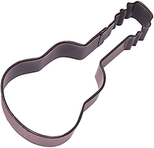 Guitar Cookie Cutter Brown 4.5 in