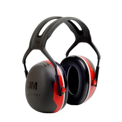 3M Peltor Black And Red Model X3A/37272(AAD) Over-The-Head Hearing Conservation Earmuffs 1/EA