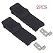 Creatyi 2 PCS Rubber Flexible Black Soft Draw Latches