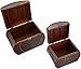 Nearly Natural Decorative Chests (Set of 2), Brown