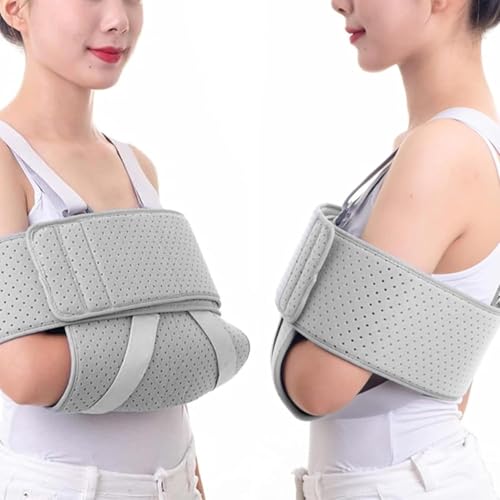 Cabestrillo Inmovilizador de Hombro Adulto Ajustable, Cabestrillo para Brazo Izquierdo y Derecho, Transpirables y Cómodas, Talla Unica que Se Adapta a La Mayoría de Las Personas