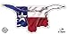 GT Graphics Texas Flag Barbwire Longhorn - 3