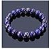 Natural Blue Lapis Lazuli Gemstone Bracelet 7.5 inch Stretchy Chakra Gems Stones Healing Crystal Great Gifts (Unisex) GB8B-20