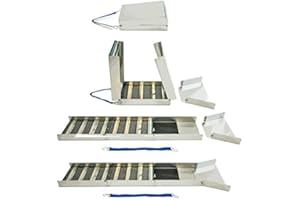 50" Aluminium Folding Sluice Box Includes Carpet, Miners Moss Matting, and expanded Metal to Help Trap fine Gold