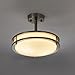 SOTTAE Modern Brushed Nickel Flush Mount Ceiling Light, Semi Flush Mount Ceiling Light Ceiling Lamp Flush Mount Light Fixture Light Fixture Flush Mount for Bedroom Dining Room Kitchen Corridor(11.8