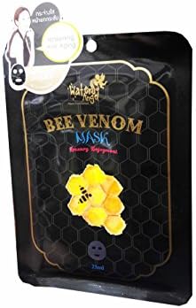 3 Mask Sheets of Water Angel Bee Venom Mask, Working on wrinkles and firming loose skin. (25 ml/sheet.).
