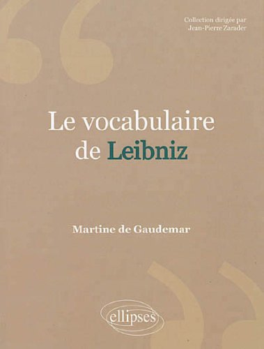 Le  vocabulaire de Leibniz