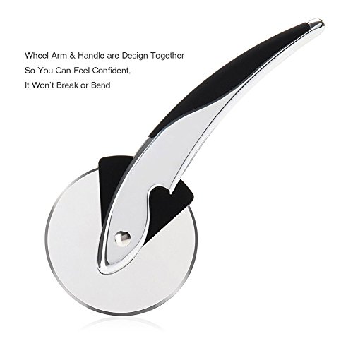 Pizza Cutter Wheel Glamouric Pizza Wheel Heavy Duty Stainless Steel 3