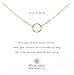 Dogeared Karma Necklace 16 inch Gold Dipped One Size