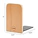 OrgaNice Beech Wood Bookends - Hand Crafted Design - Non-Skid and Padded Feet - Sturdy and Dependable - Gift-Ready Packaging [2 Units]