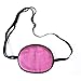 Adjustable Silk Amblyopia Eye Patch Strabismus Lazy Eye Patches for Adults Junior Boys Girls (Pink)