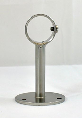 Rod Holders Urbanest Ceiling Bracket for 1" or 7/8" Window Curtain Drapery Rods ceiling bracket for curtain rod Brushed Steel