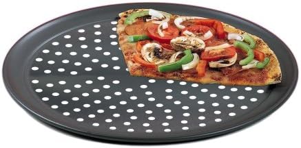 American Metalcraft Hard Coat Perforated Wide Rim 18" Aluminum Pizza Pan