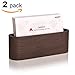 MaxGear Business Card Holder Wood Business Card Holder for Desk Business Card Display Holder Desktop Business Card Stand for Office,Tabletop - Oval 2 Pack