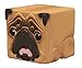 Kitan Club Hako Pug Cube Toy - Blind Box Includes 1 of 6 Collectible Dog Figurines - Stackable Desk Ornament for Kids and Adults - Authentic Japanese Design - Made from Durable Plastic