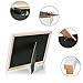 BOJIN Wooden A4(29.7x21cm) Table Top Picture Frame Wall Photo Frame for Portrait or Landscape Holds 6x8 with Mat-White