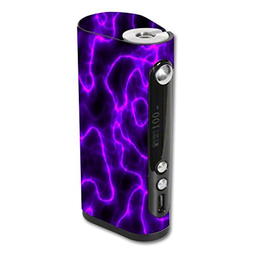 Vape Forward Vapor Flask Stout 100W TC Vape E-Cig Mod Box Vinyl DECAL STICKER Skin Wrap / Pink Purple Lightning Storm Electric