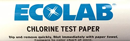 Ecolab chlorine measuring paper test strips
