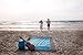 Beach Blanket Sand Proof, Sand Free and Waterproof Combined - Extra Large Outdoor Beach Mat/Sand Mat, Quick Drying and Washable, Lightweight & Durable, Big Blanket and Compact(6.6' X 7.2', Blue)