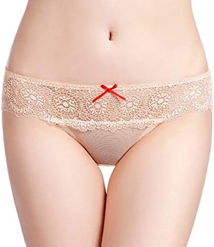 Pongfunsy Women Pantie Sexy Lace Pants Cotton Comfortable Traceless Underpants Underwear Light Control Lace Briefs