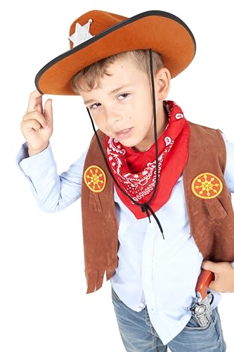 Rubies - Cowboy costume for boy, one size (5-8 years)