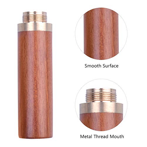 Jdesun Wooden Needle Case with 40 Pieces Large-Eye Stitching Needles, Hand Sewing Needles for Leather Craft Projects