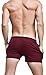 Linemoon Men's Solid Cotton Sleep Bottoms Fashion Red Simple Active Shorts 29-33 Inches