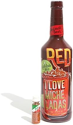 I Love Micheladas - 32oz Spicy Red Michelada Mix and Chili Powder Packet