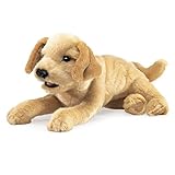 Folkmanis Yellow Labrador Puppy Hand Puppet