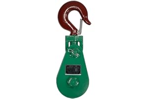 Mytee Products Snatch Block with Hook WLL 8 Ton 6" Sheave 3/4 Inch Wire Rope Wrecker Roll Back Recovery
