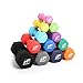 RitFit Set of Two Neoprene Dumbbells 20lb Black