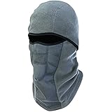 Ergodyne N-Ferno 6823 Winter Ski Mask Balaclava, Wind-Resistant Face Mask, Thermal Fleece, Gray