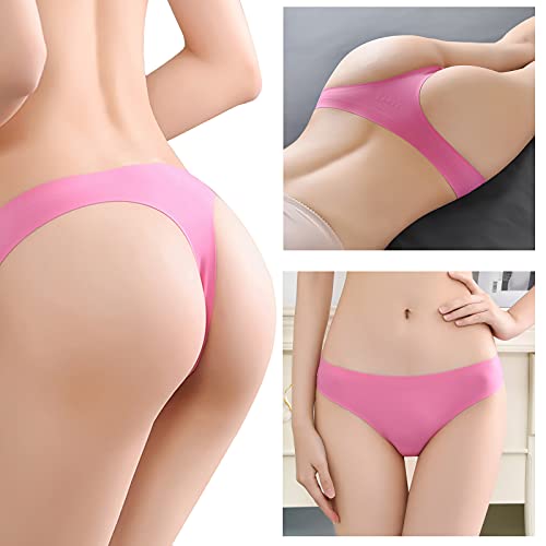 No Show thong pack for women thongs for women seamless thongs for sexy panties for women, 6 Pack