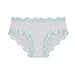 Lace Trim Cotton Hipster Panties