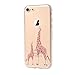 iPhone 7 Case, LUOLNH [New Creative Design] Flexible Soft TPU Silicone Gel Soft Clear Phone Case Cover for iPhone 7 4.7 inch,( 2 Giraffe)