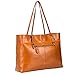 S-ZONE Women Vintage Genuine Leather Tote Shoulder Bag Handbag Upgraded Version Medium